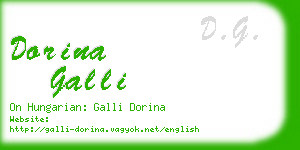 dorina galli business card